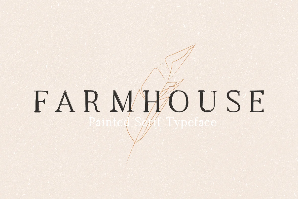 Farmhouse Painted Serif Font