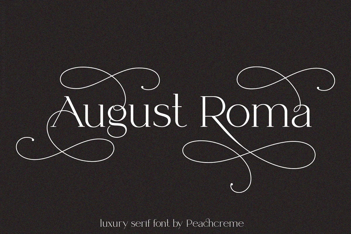 August Roma Luxury Serif Font