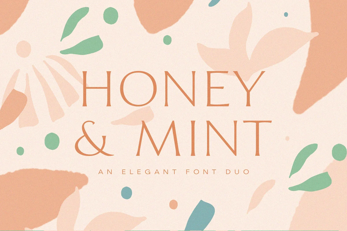 Honey and Mint Elegant Font