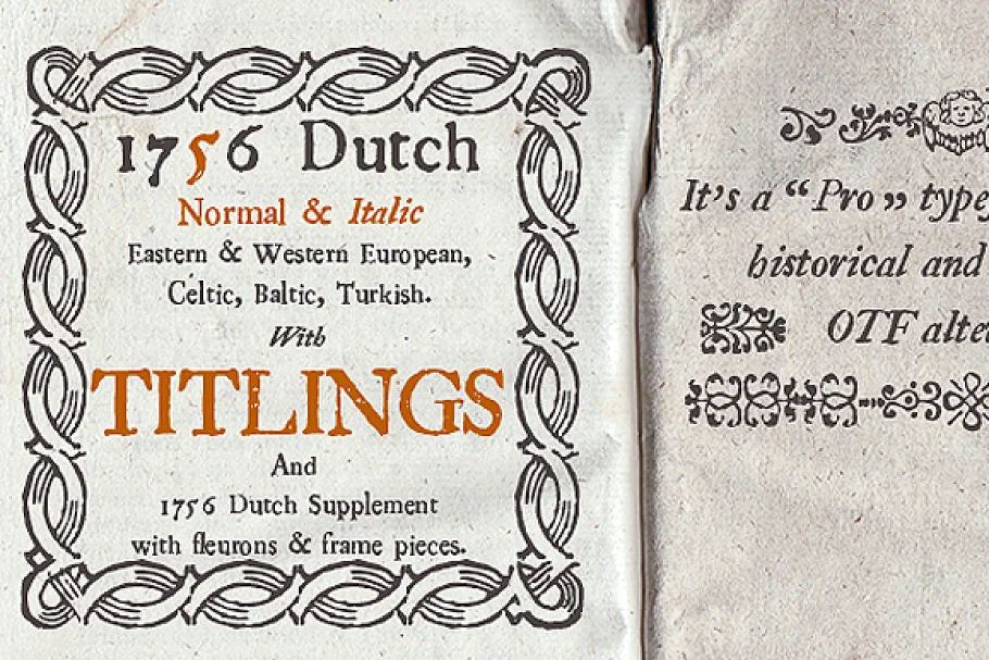 1756 Dutch Font