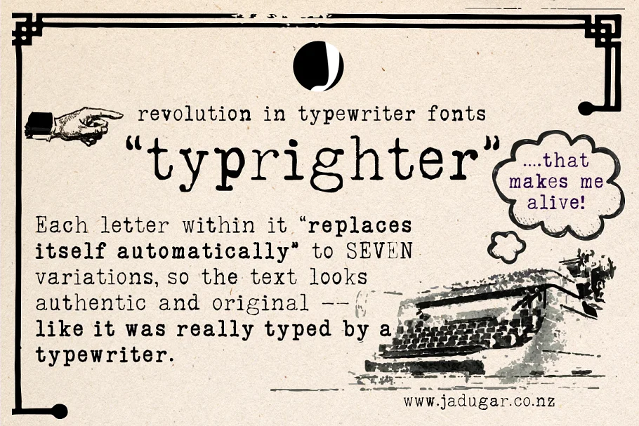 Typrighter Amazing Typewriter Font