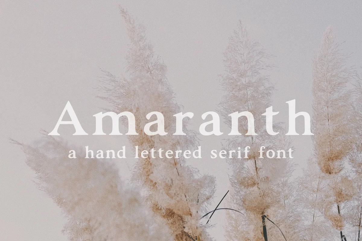 Amaranth Hand Lettered Serif Font