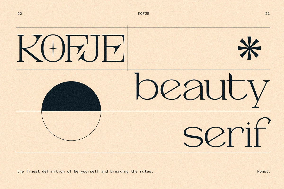 KOFJE Beauty Serif Font