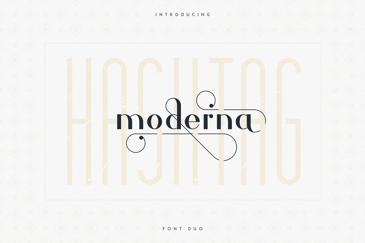 Hashtag Moderna Font