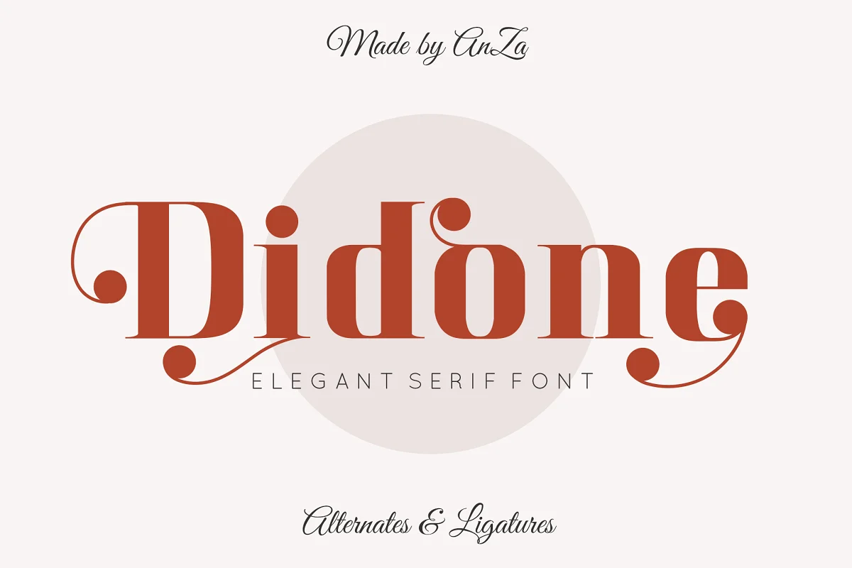 Didone Serif Elegant Font