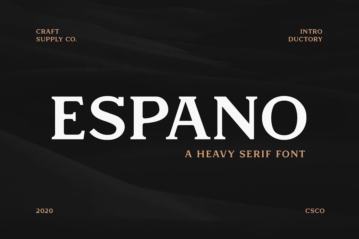 Espano A Heavy Serif Font