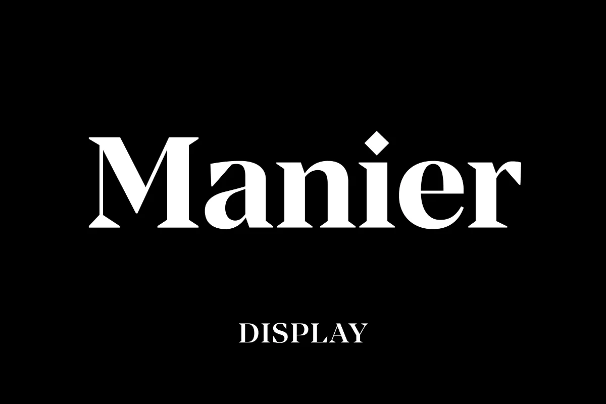 Manier Sharp Serif Typeface Font