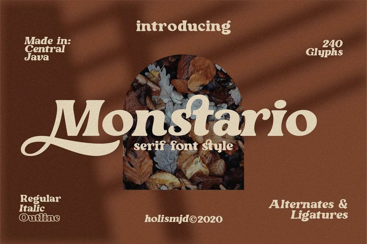 Monstario Serif Font