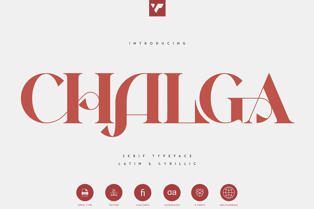 Chalga Serif Typeface Font