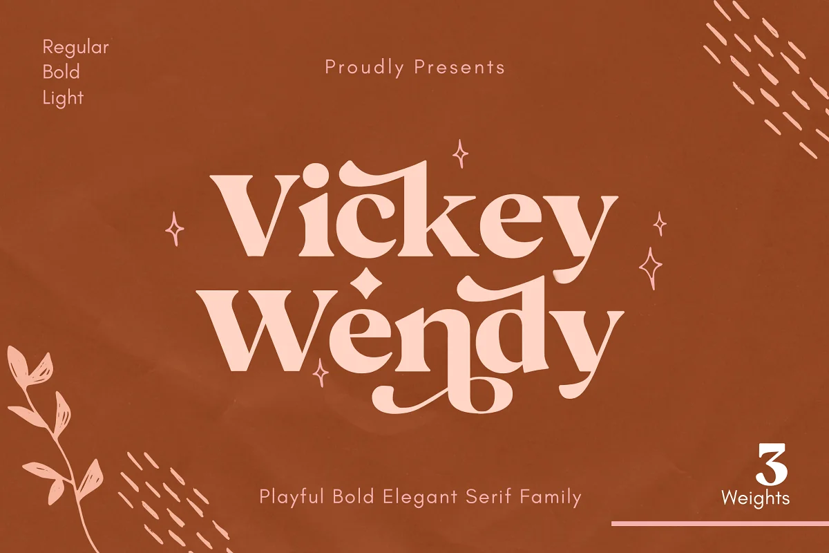 Vickey Modern Vintage Typeface Font