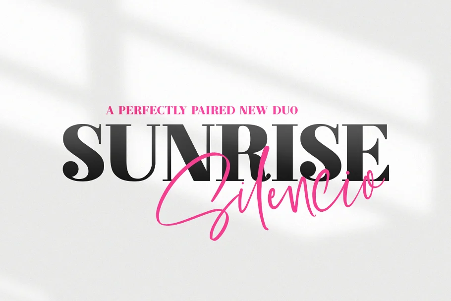 Sunrise Silencio Font