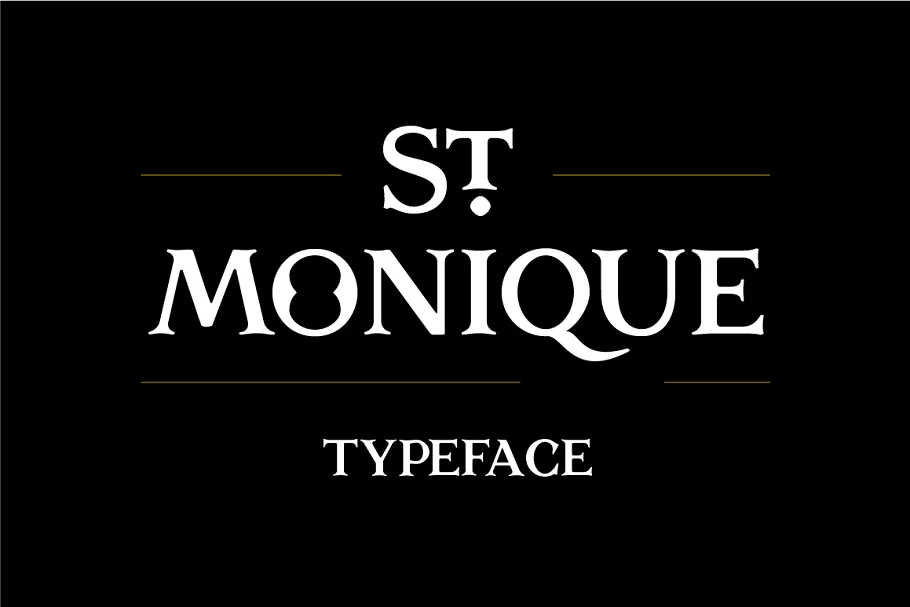 St Monique Typeface Font