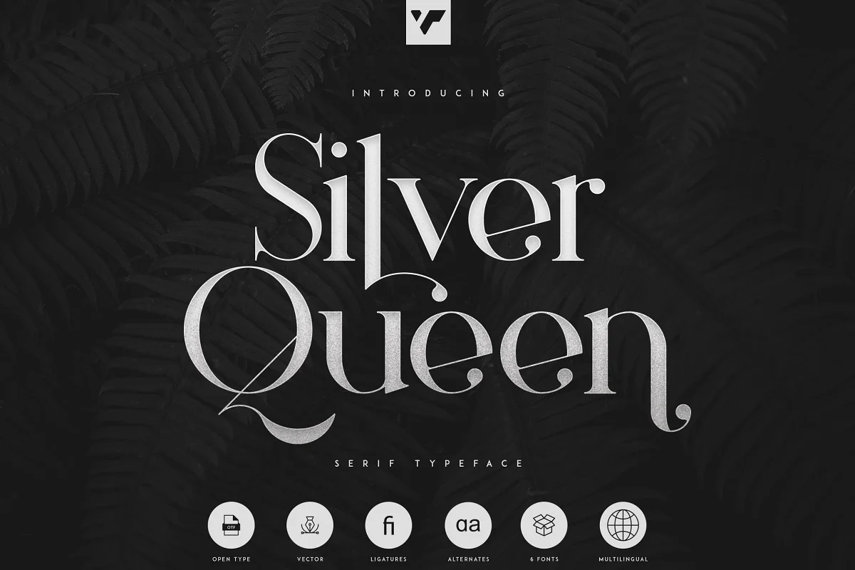 Silver Queen Serif Typeface Font