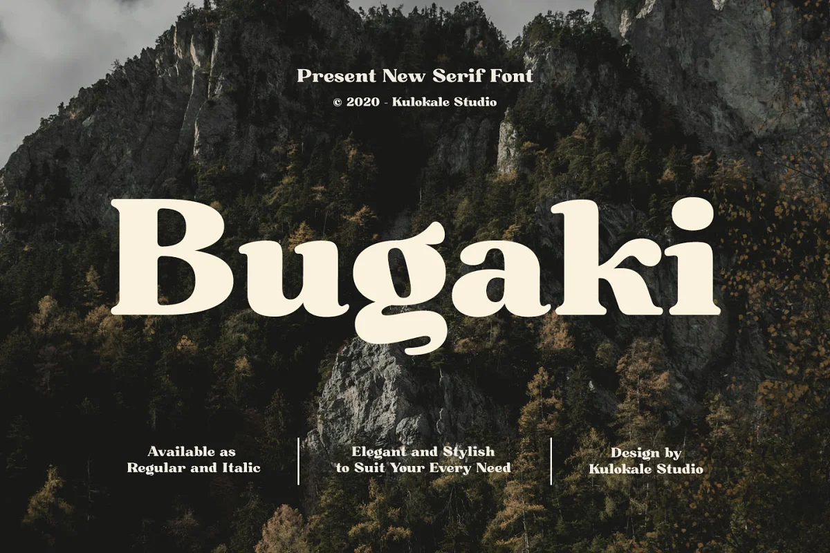 Bugaki Elegant Serif Font