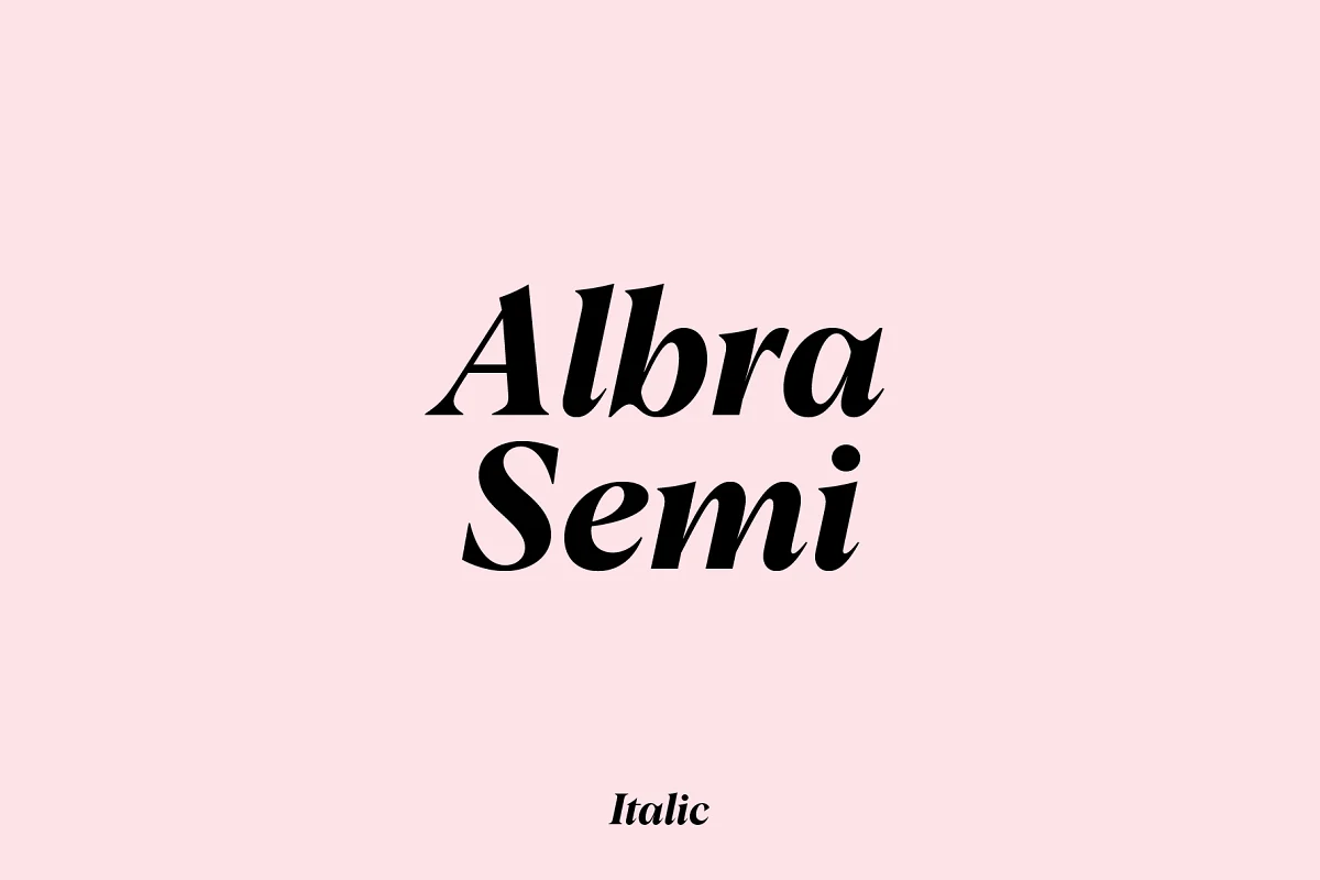 Albra Semi Italic Font