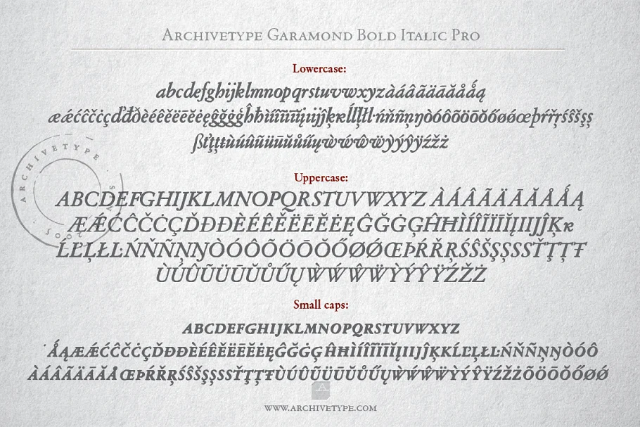 archive garamond bi 5 - Post