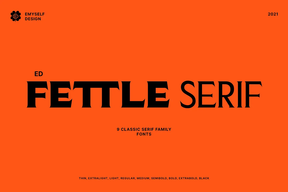 ED Fettle Serif Font