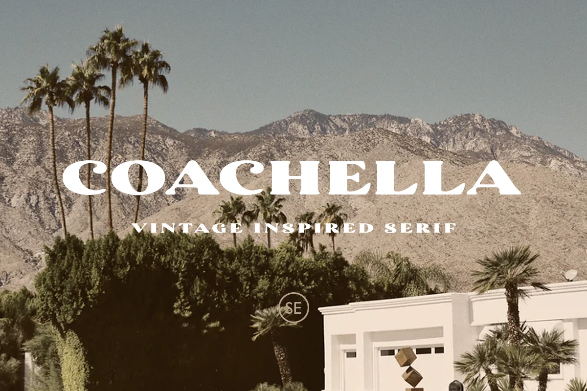 Coachella Vintage Inspired Serif Font