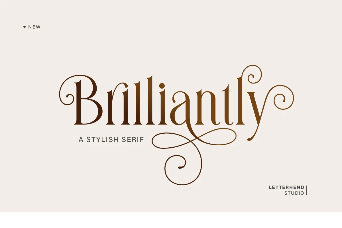 Brilliantly A Stylish Serif Font