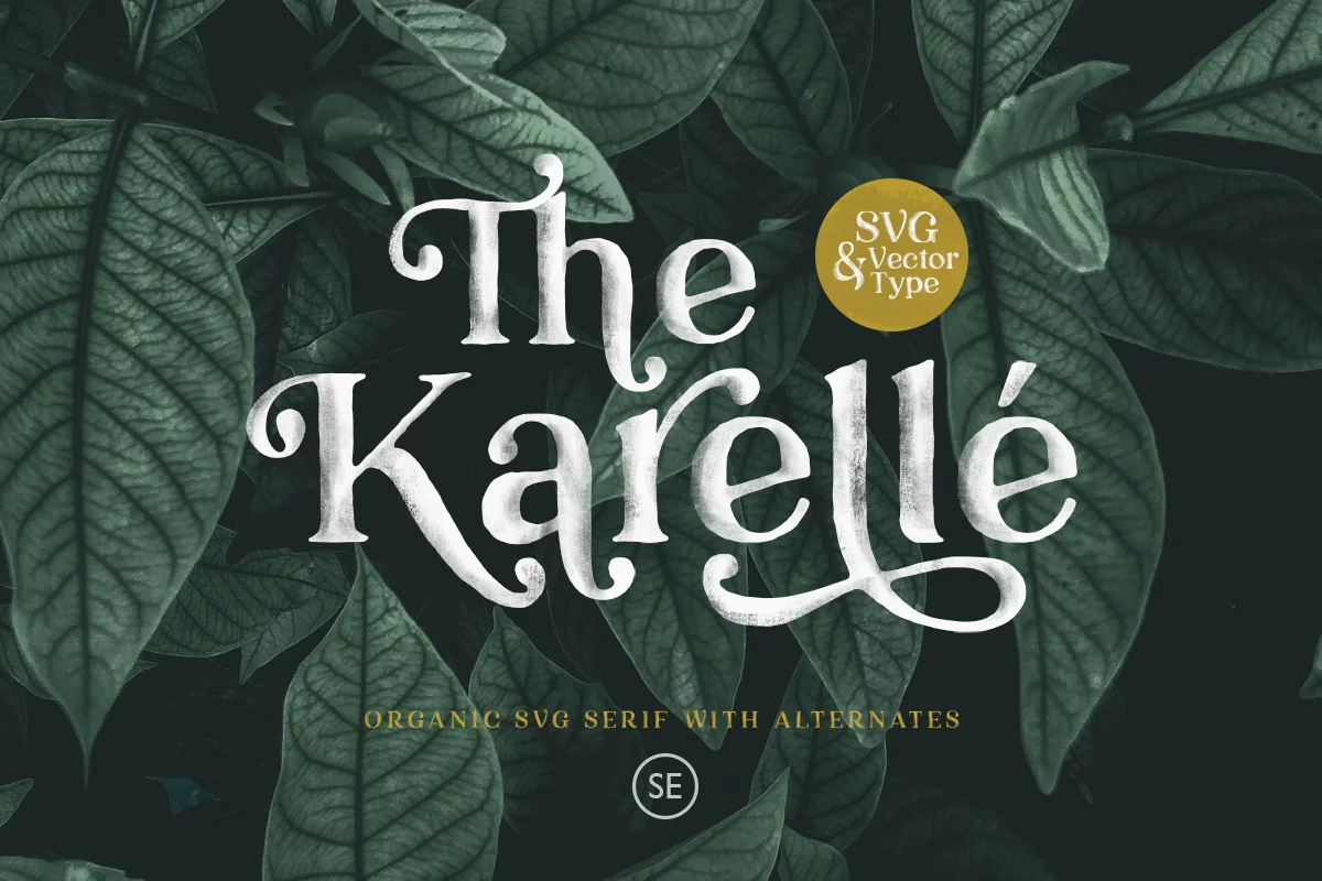 Karelle SVG An Organic Serif Font