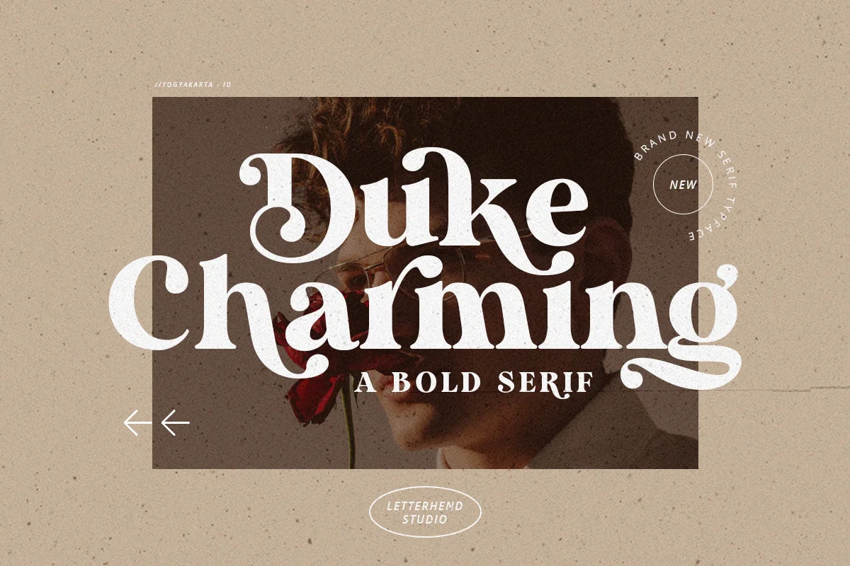 Duke Charming A Unique Bold Serif Font