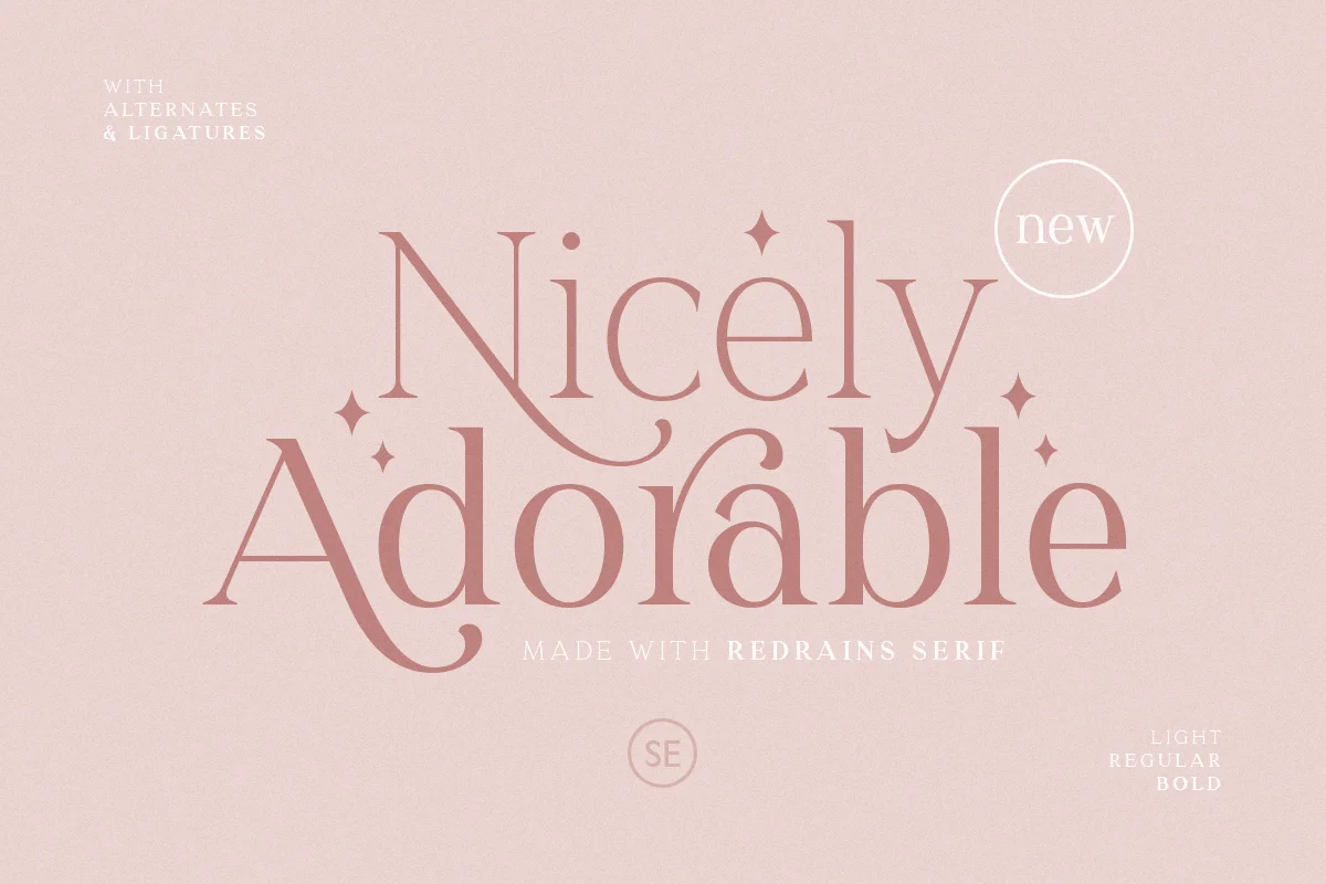 Redrains Modern Serif Font