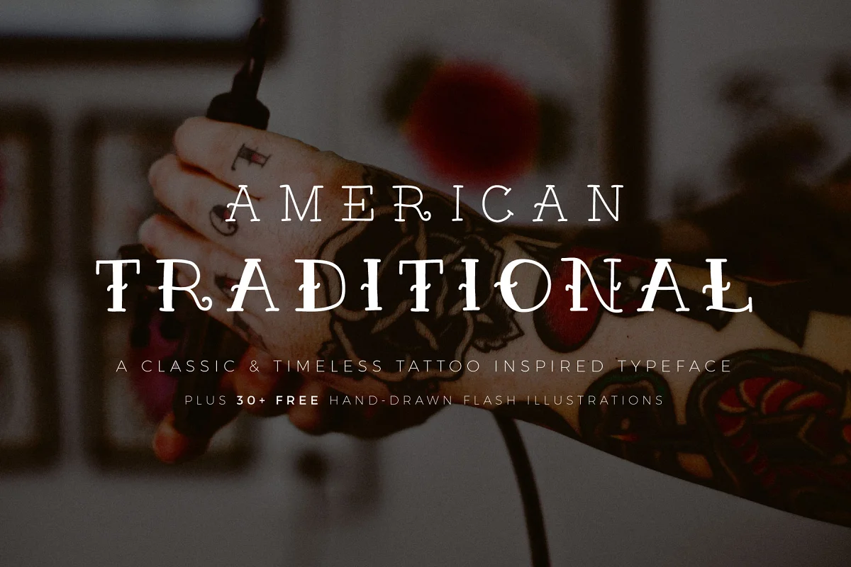 American Traditional Font