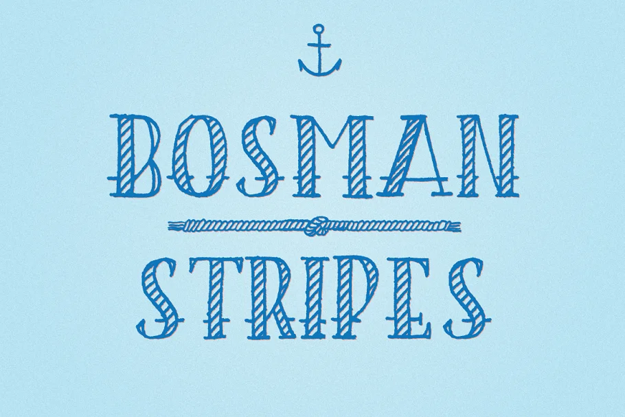 Bosman Stripes Font