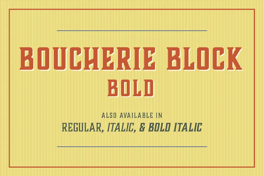 Boucherie Block Bold Font