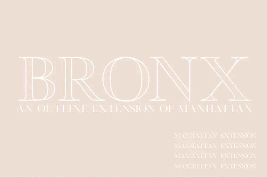 Bronx An Extension for Manhattan Font