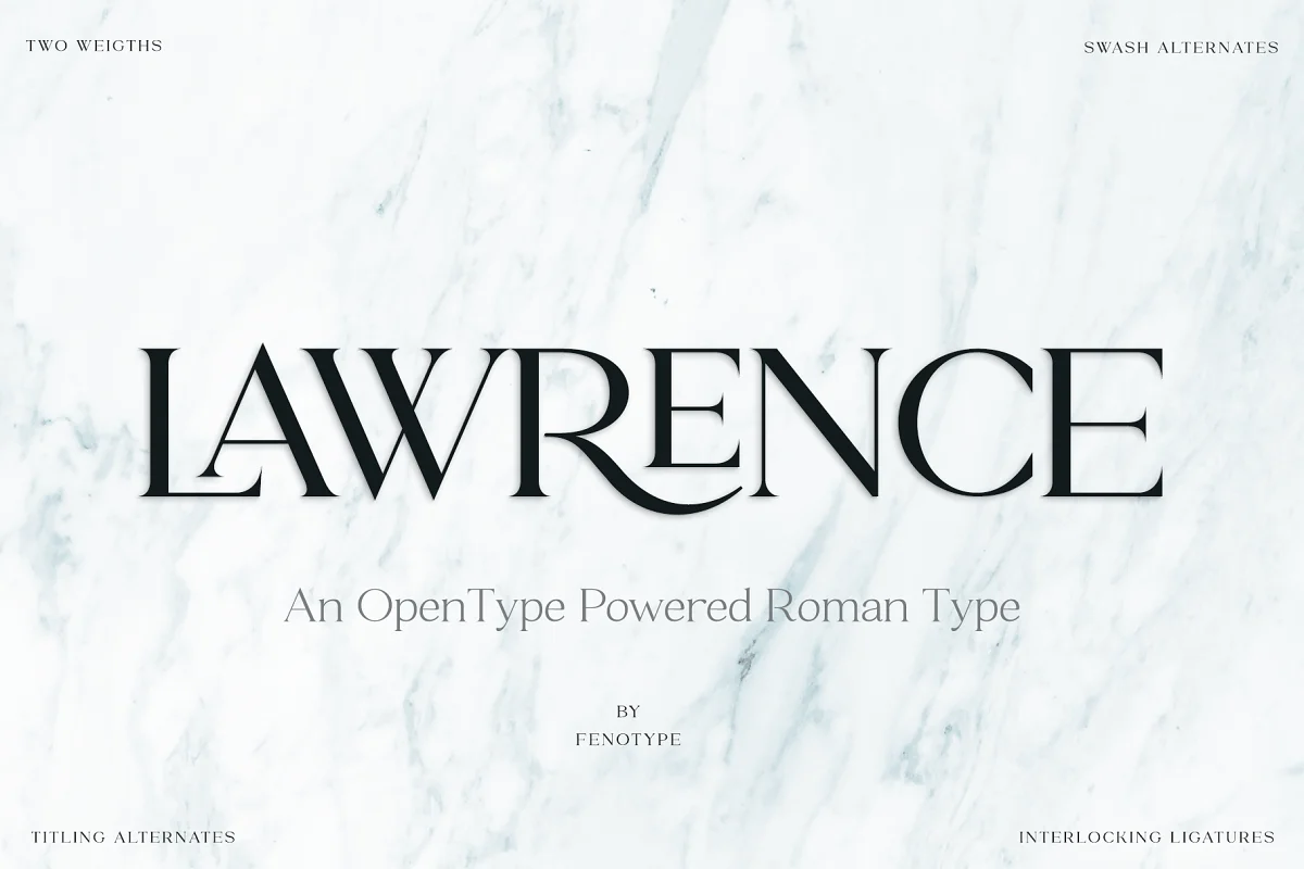 Lawrence Modern Roman Font