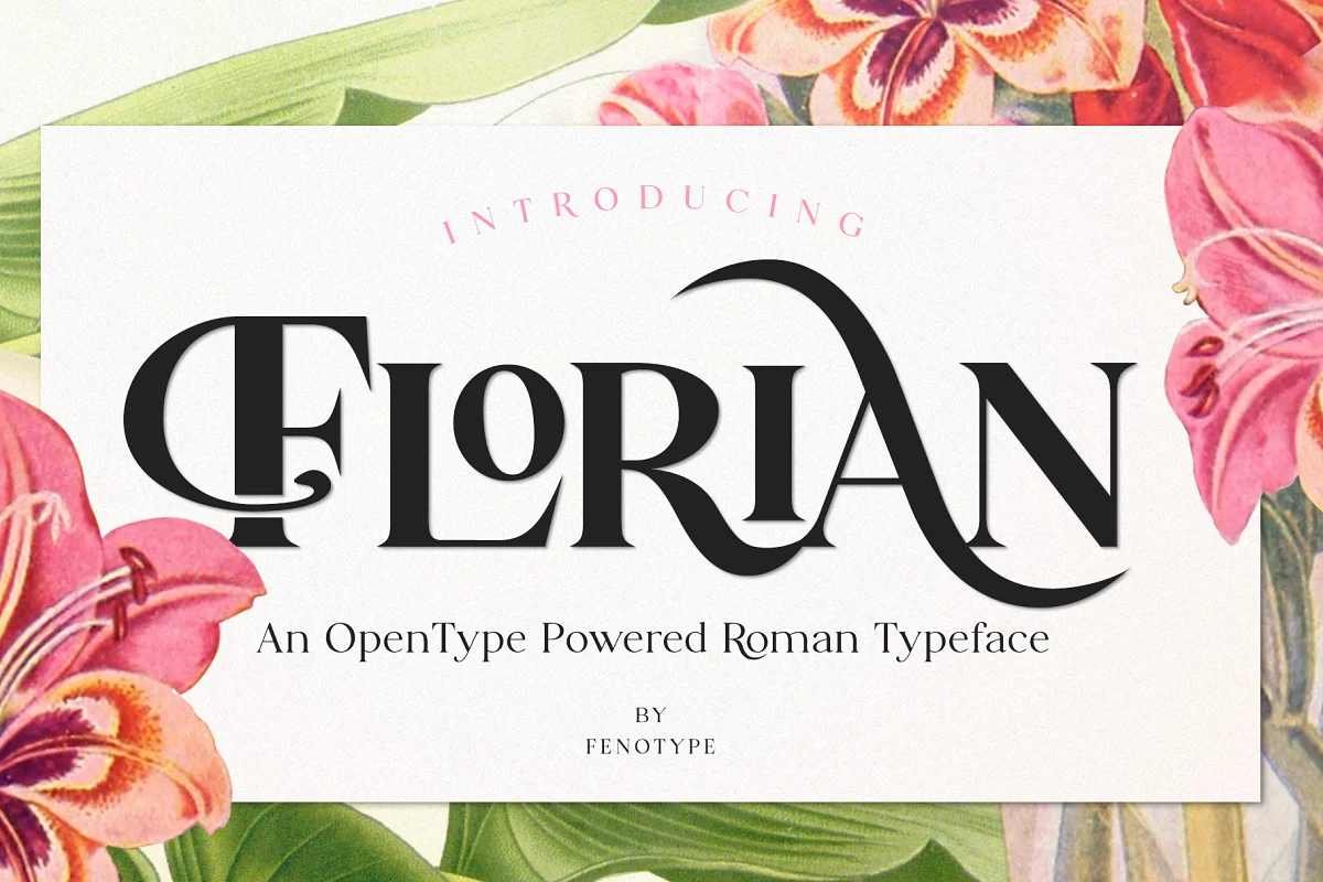 Florian Swashy Serif Type Font