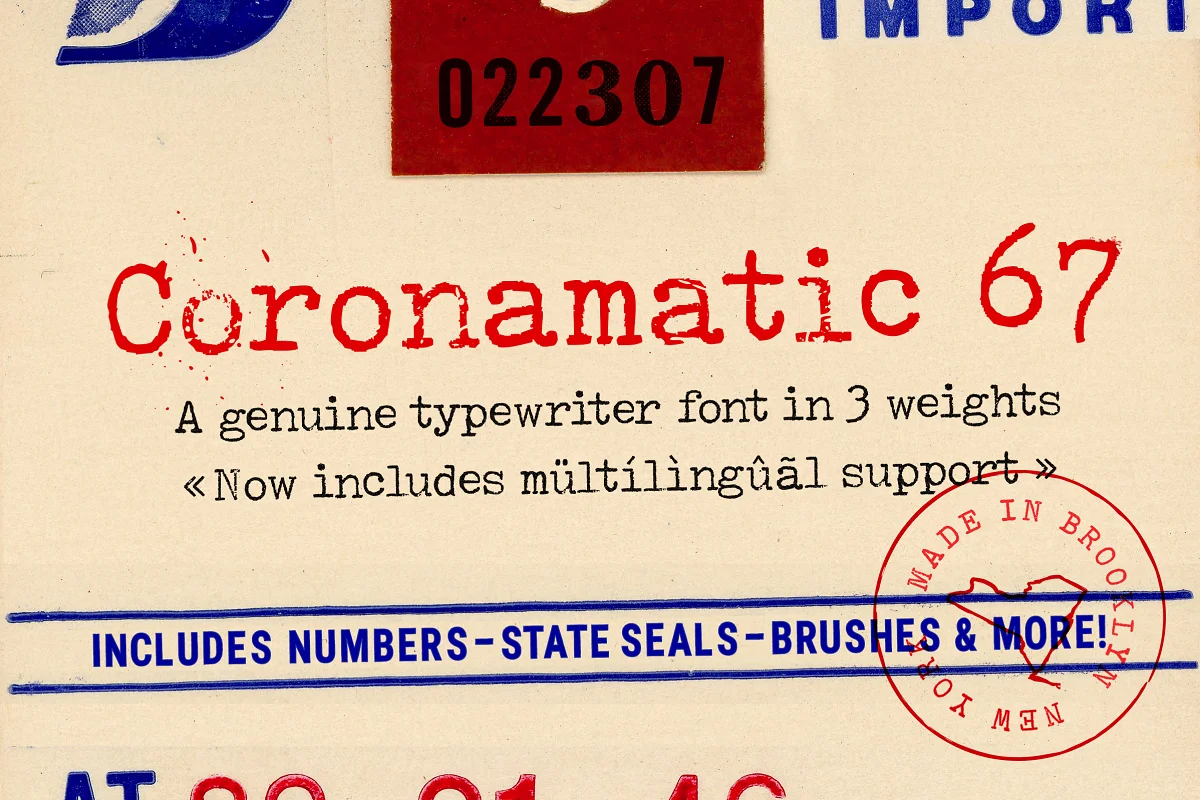 Coronamatic 67 Font