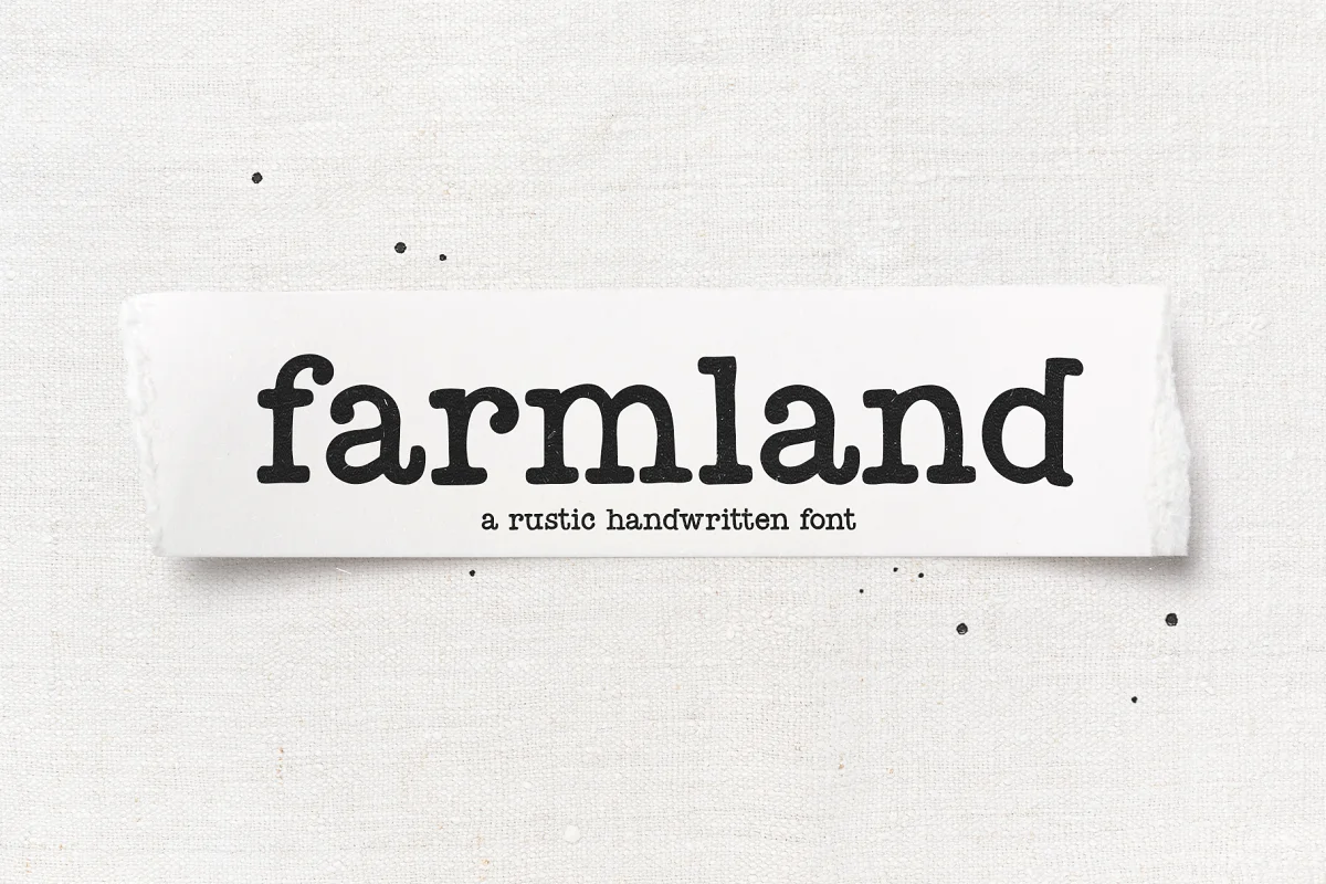 Farmland Rustic Typewriter Font