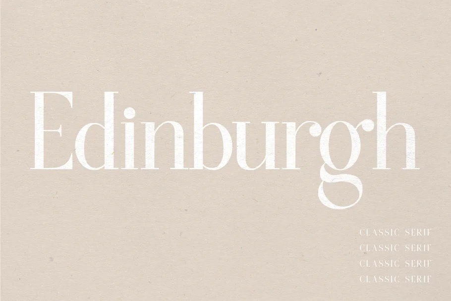 Edinburgh A Classic Serif Font