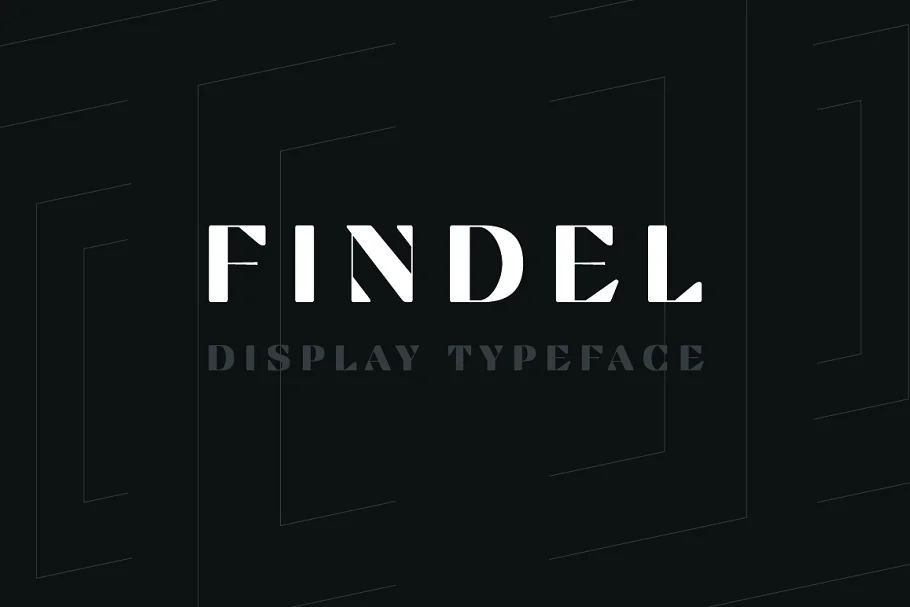 Findel Display Typeface Font