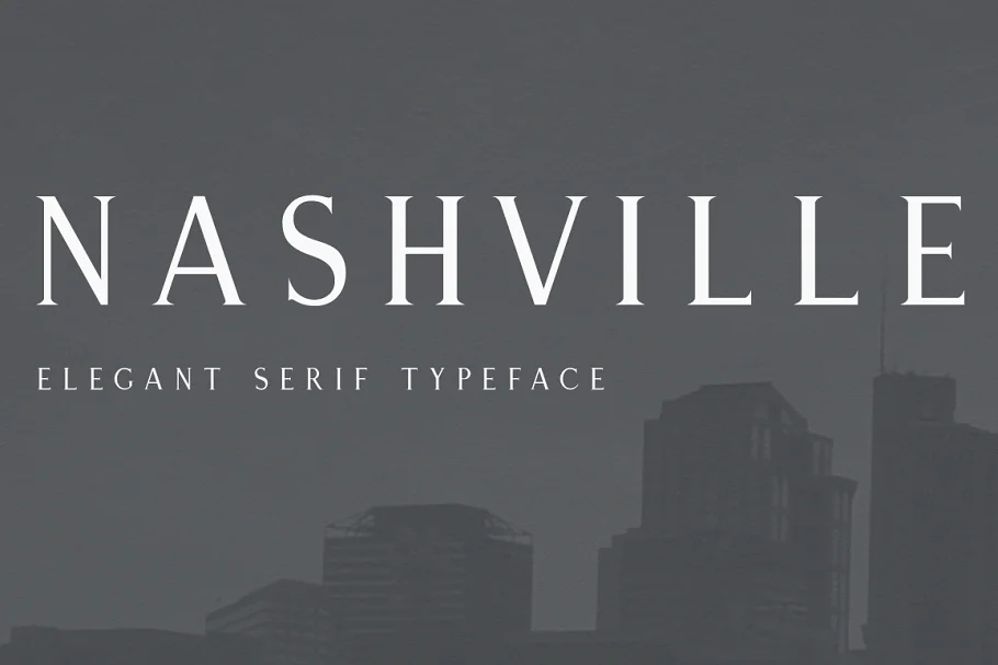 Nashville Elegant Serif Typeface Font