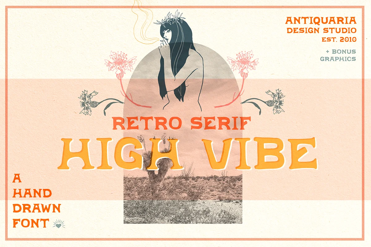 High Vibe Vintage Retro Serif Font