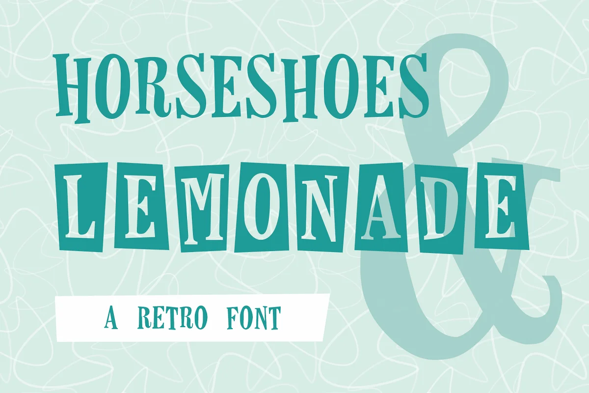 Horseshoes And Lemonade Font