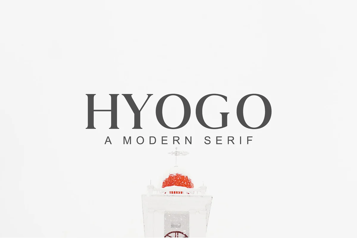 Hyogo A Modern Serif Font