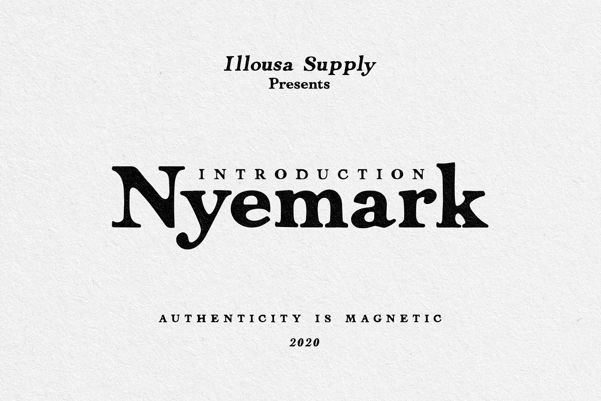 Nyemark Serif Typeface Font