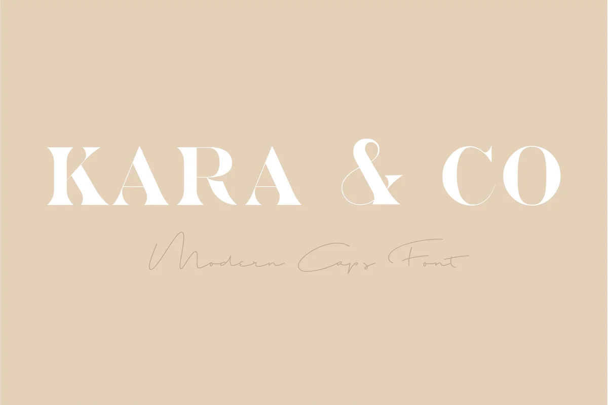 Kara and Co Fashion Serif Font