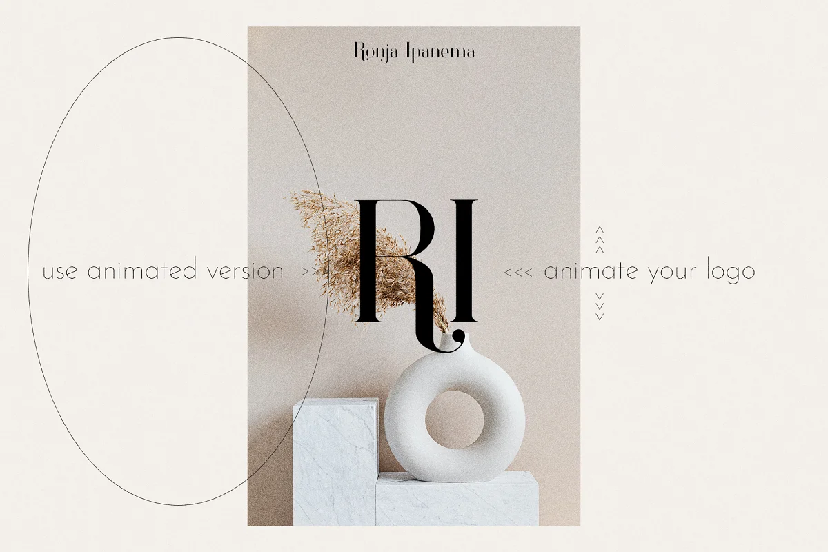 larumi animated font design serif modern avant garde elegant delicate stencil font ana yvyy design 11 - Post