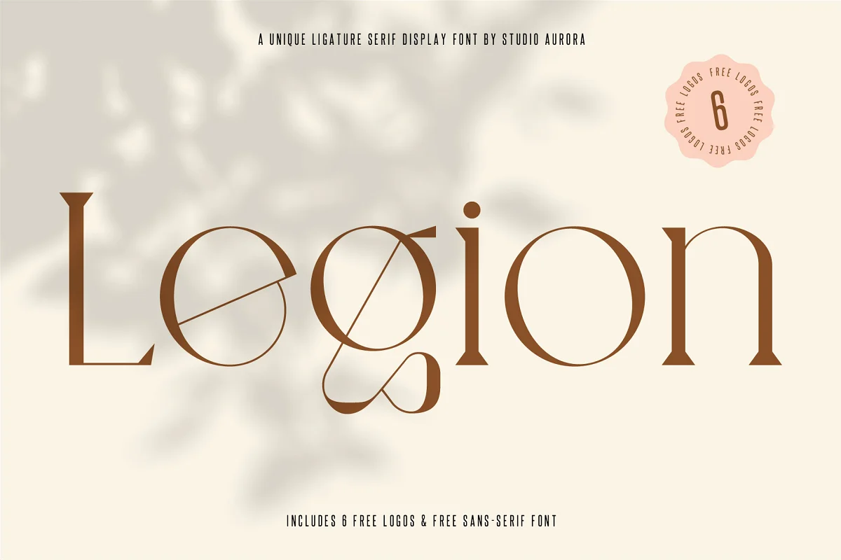 Legion Ligature Display Serif Font