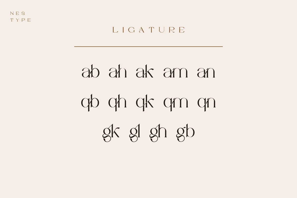 ligature serif font - Post