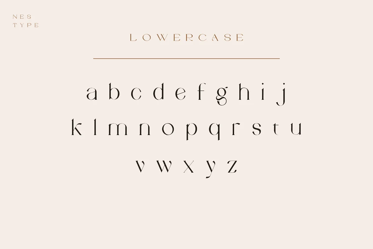 lowercase serif font - Post