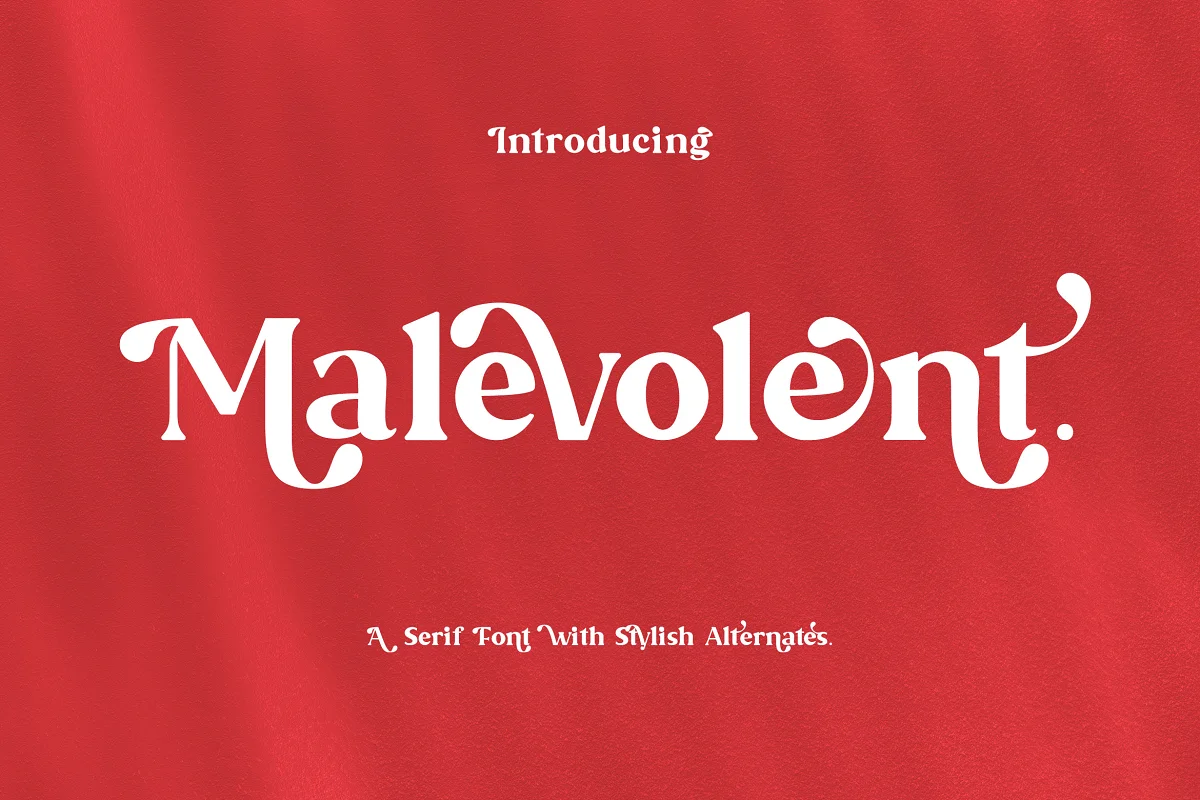 Malevolent Playful Serif Font