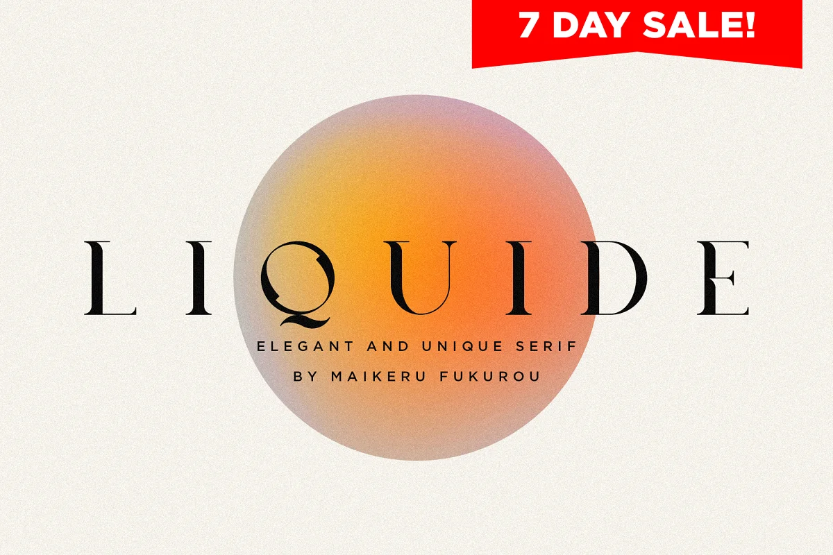 Liquide Typeface Font