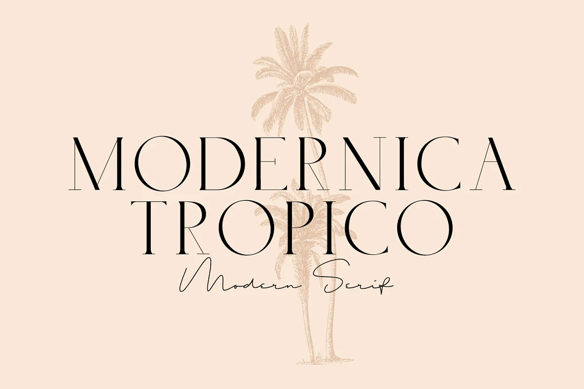 Modernica Tropico Caps Serif Font