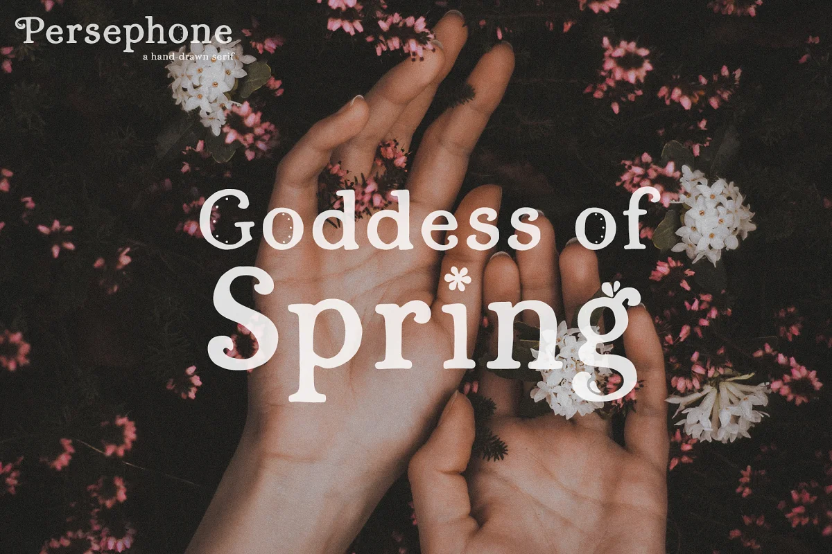 persephone hand drawn serif font by megs lang prvw 002 goddess of spring - Post